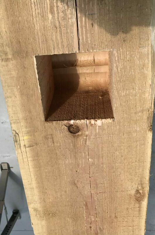 board with hole