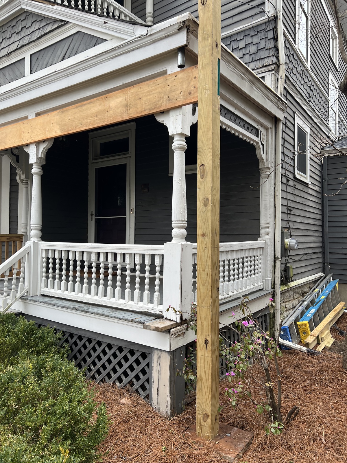 Victorian porch restoration