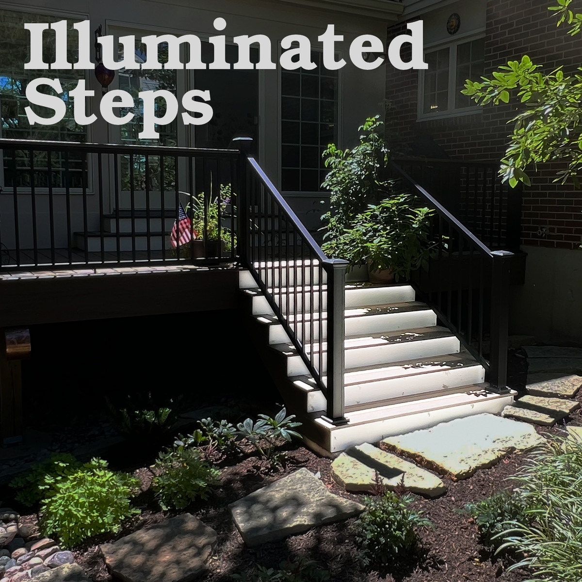 Illuminated steps