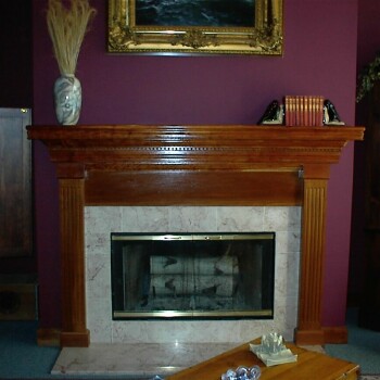 Handmade Wood Mantel