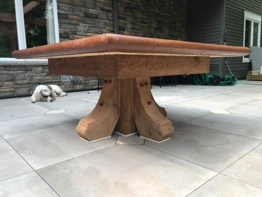 wood table leg