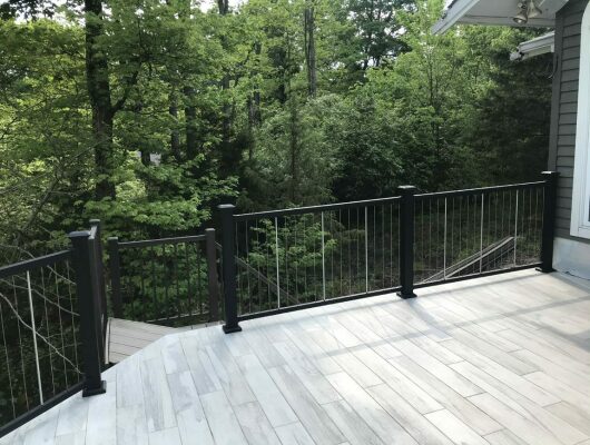 Cincinnati Vertical Handrail Porcelain Tile Waterproof Deck System ...