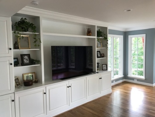 white tv cabinet display