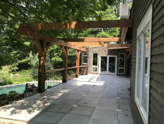 Cincinnati frame and patio attached to house