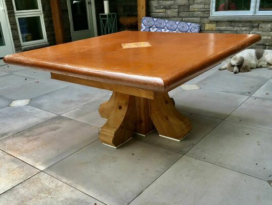 sideview of table