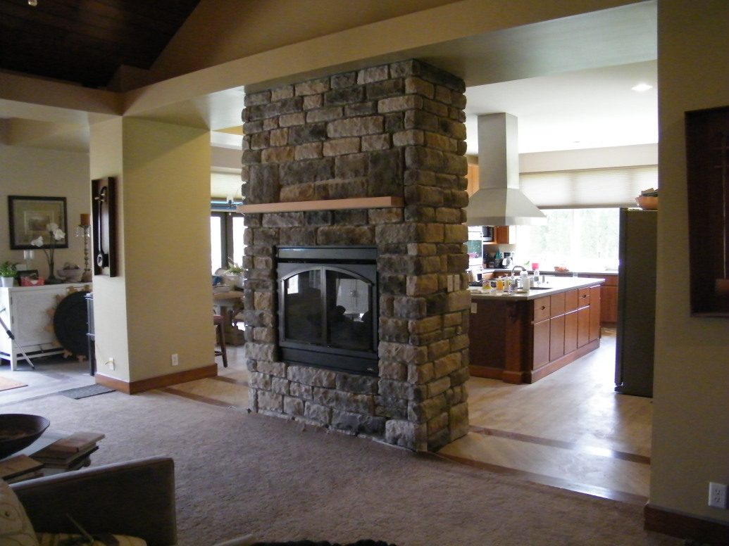 Stone Fireplace