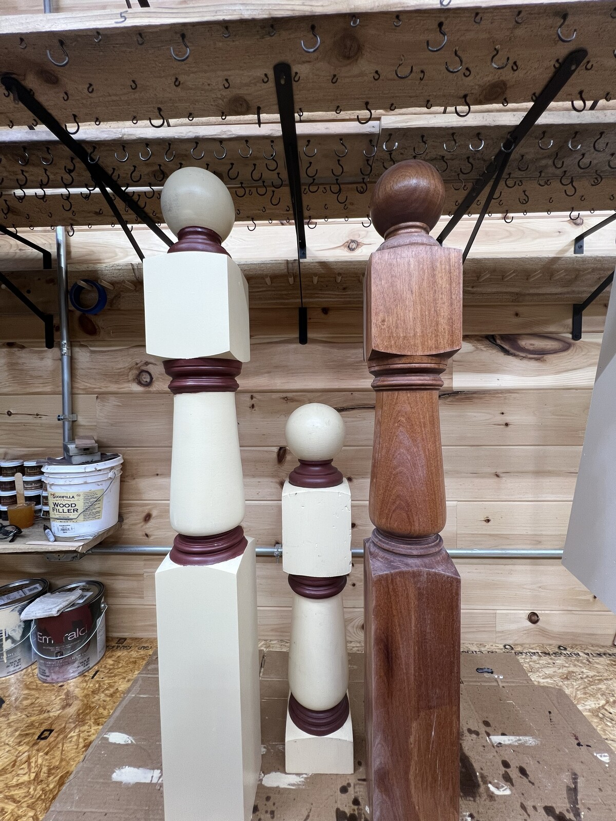 Mahogany Newel Post Replication